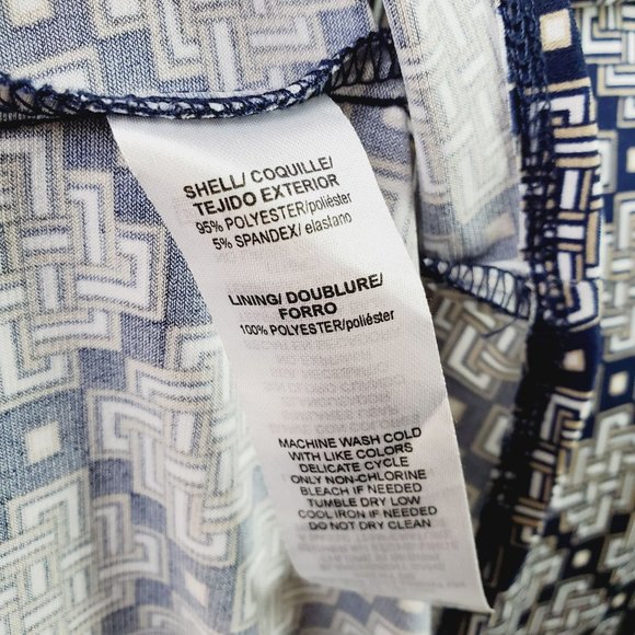 Laundry by Shelli Segal Women's Geometric Print Wrap Dress, L, NWOT - Picture 10 of 11